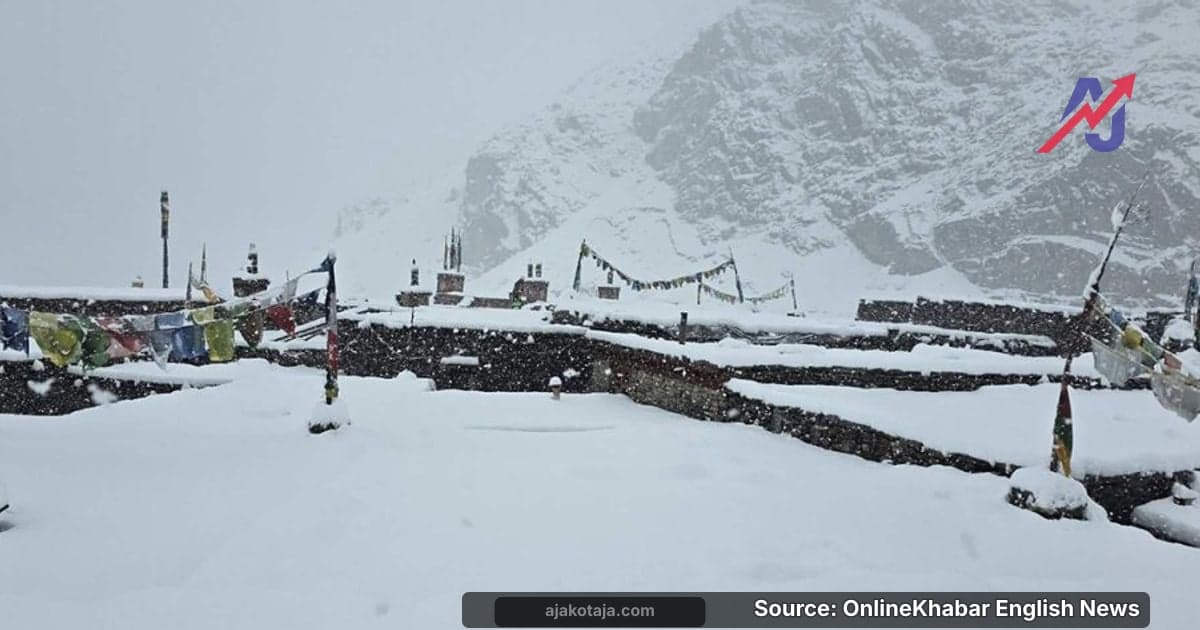 हुम्लामा भारी हिमपात र वर्षाका कारण जनजीवन प्रभावित