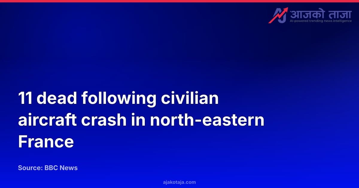 11 dead following civilian aircraft crash in north-eastern France