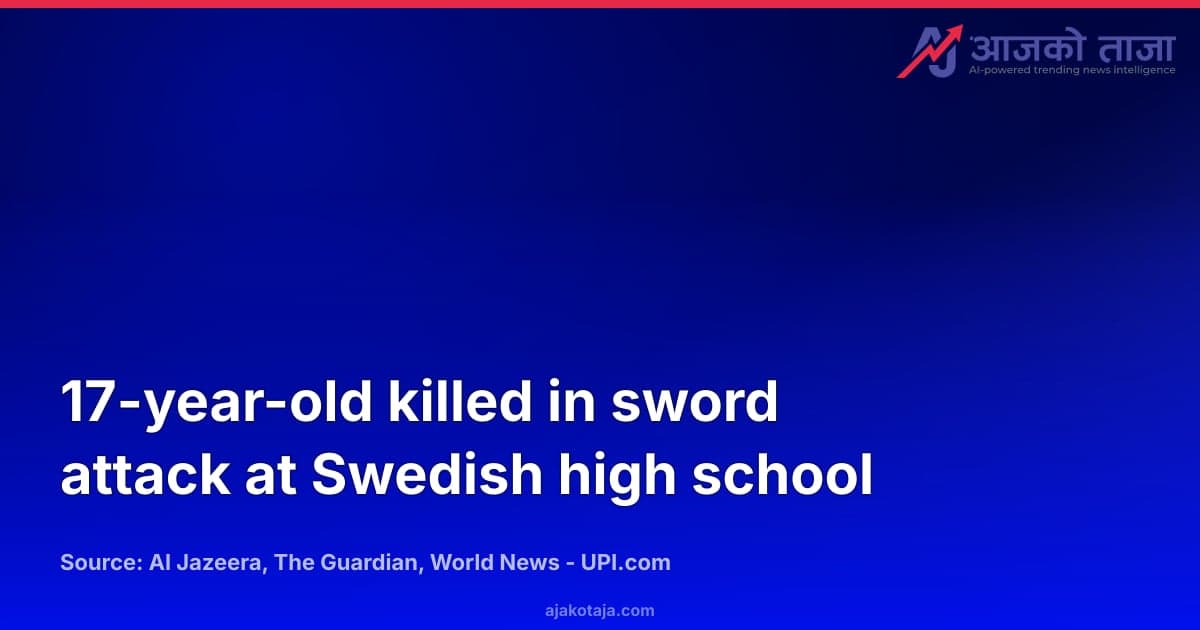 17-year-old killed in sword attack at Swedish high school
