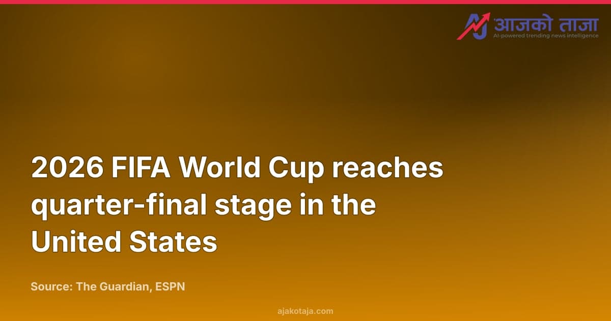 2026 FIFA World Cup reaches quarter-final stage in the United States