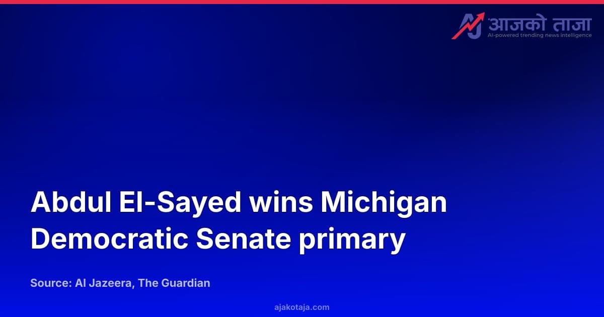 Abdul El-Sayed wins Michigan Democratic Senate primary