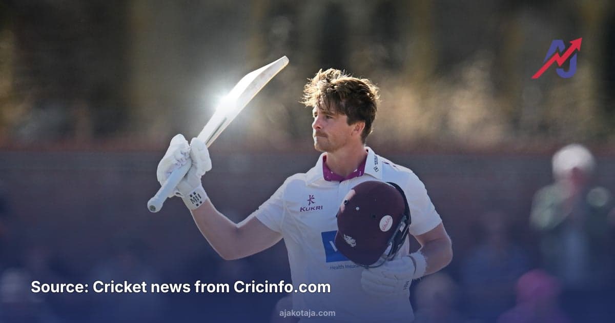 Abell and Lammonby hit double centuries in record Somerset partnership