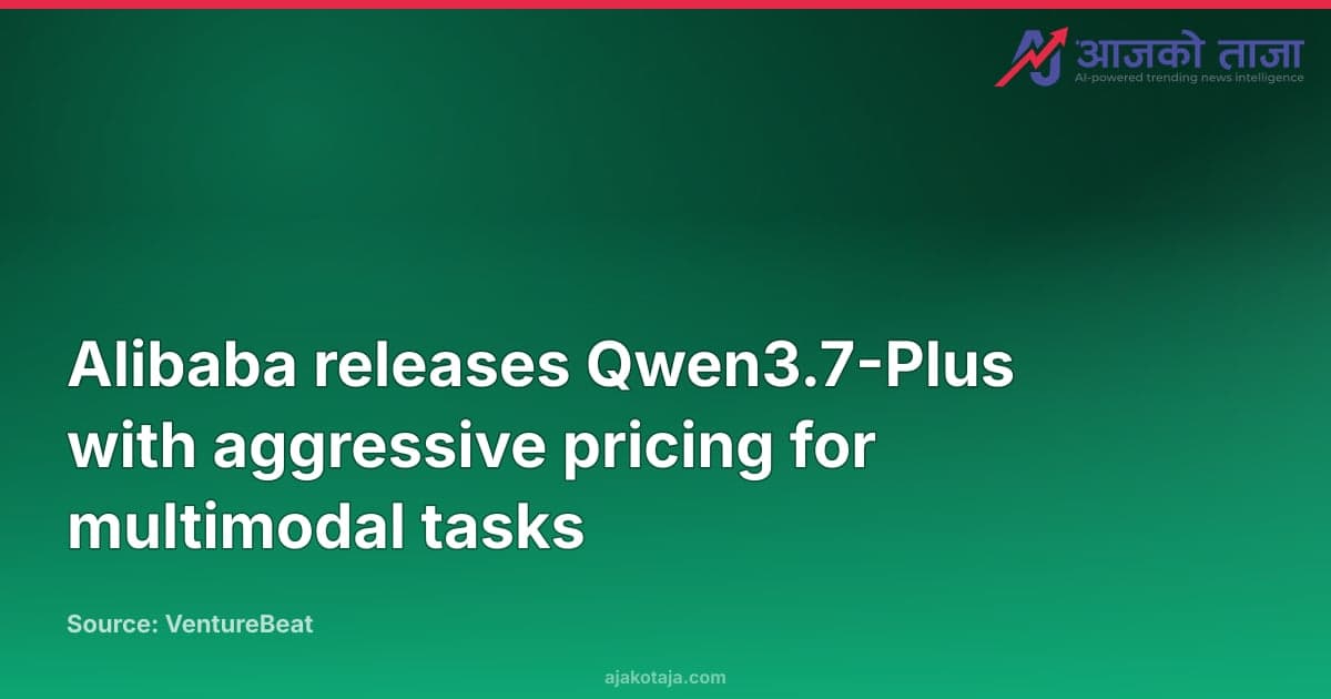 Alibaba releases Qwen3.7-Plus with aggressive pricing for multimodal tasks