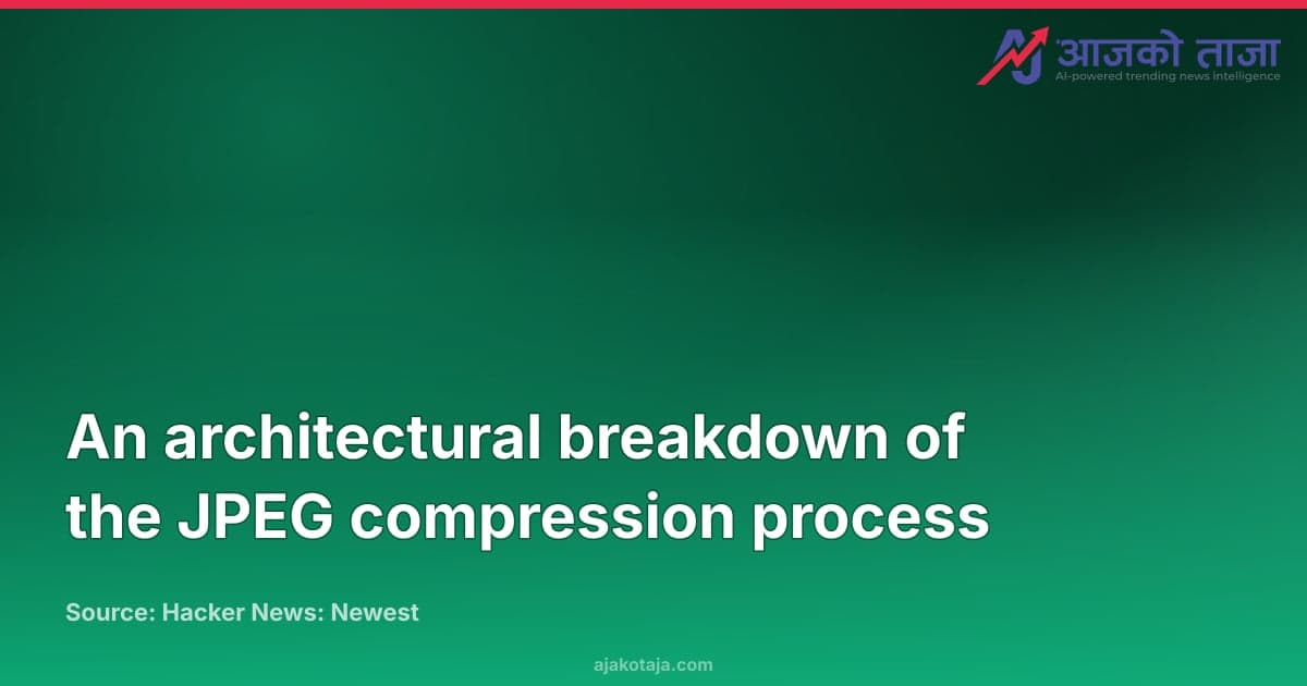 An architectural breakdown of the JPEG compression process