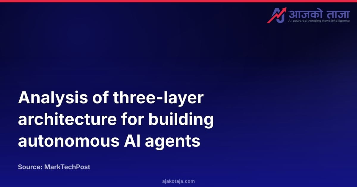 Analysis of three-layer architecture for building autonomous AI agents