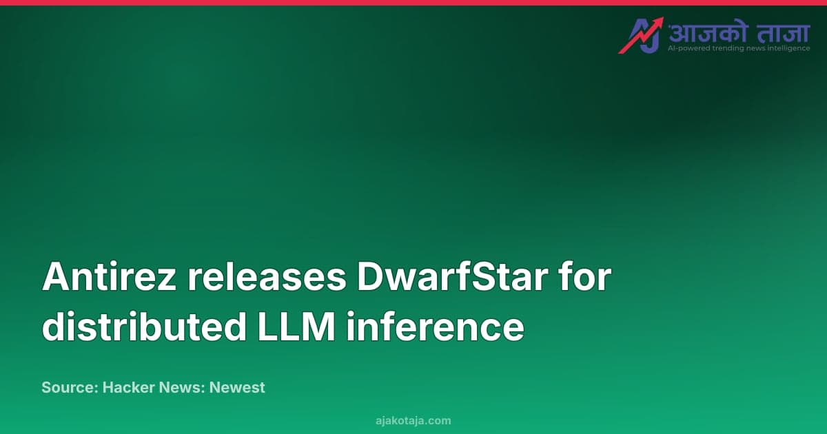 Antirez releases DwarfStar for distributed LLM inference