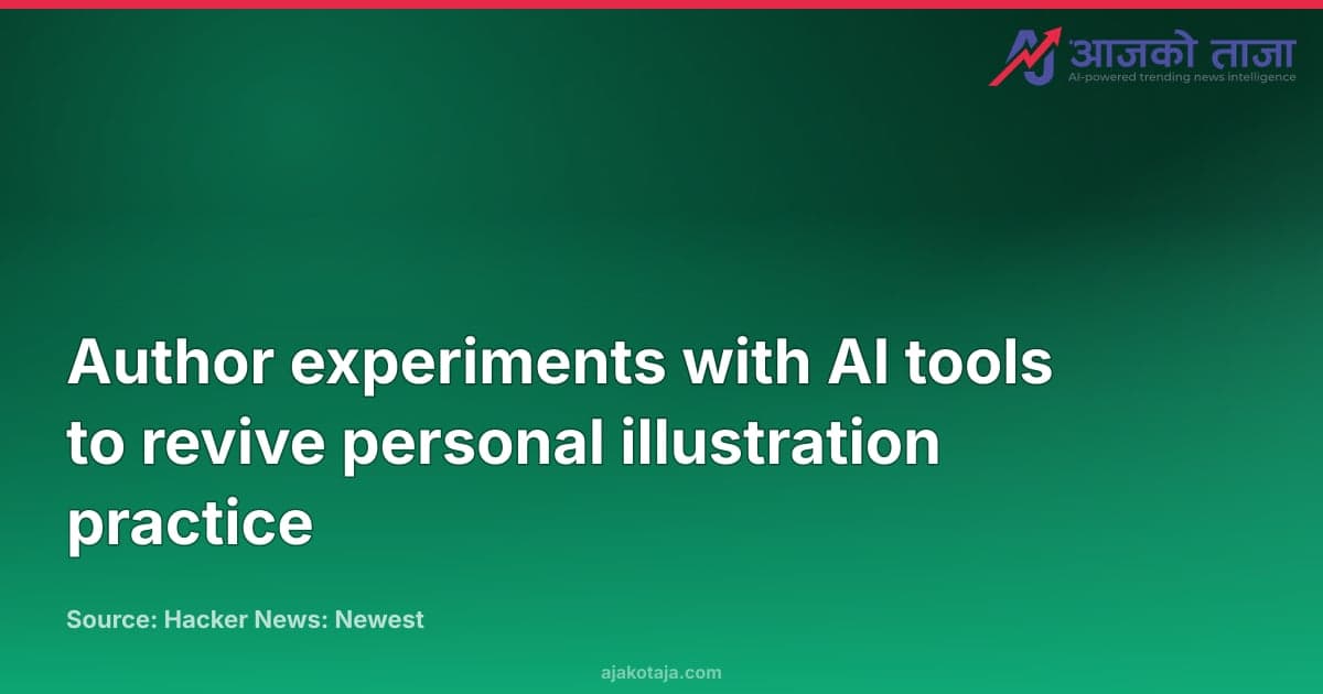 Author experiments with AI tools to revive personal illustration practice