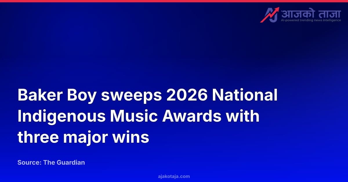Baker Boy sweeps 2026 National Indigenous Music Awards with three major wins