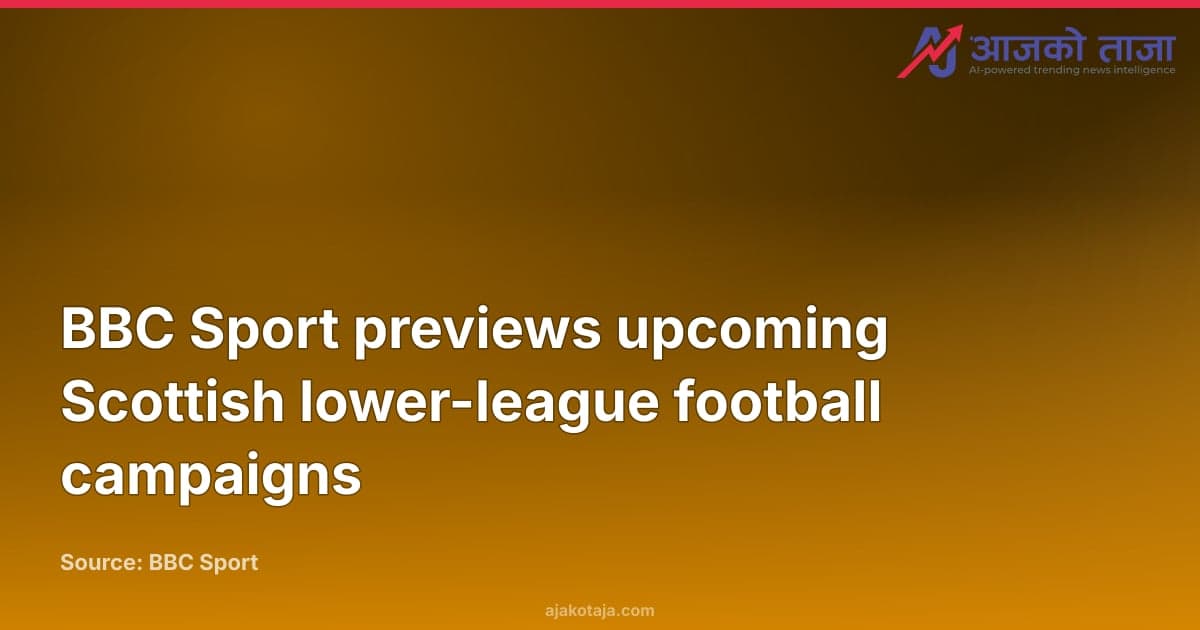 BBC Sport previews upcoming Scottish lower-league football campaigns