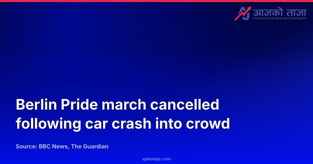 Berlin Pride march cancelled following car crash into crowd