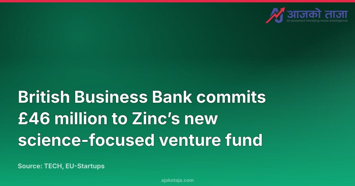 British Business Bank commits £46 million to Zinc’s new science-focused venture fund