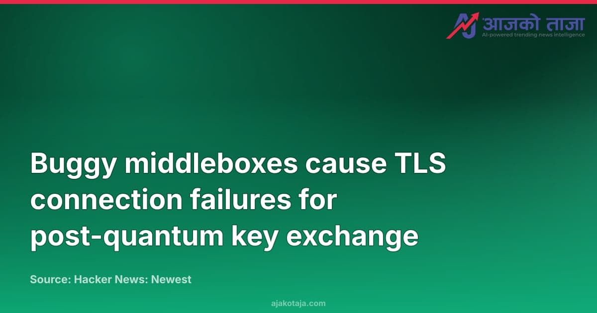 Buggy middleboxes cause TLS connection failures for post-quantum key exchange