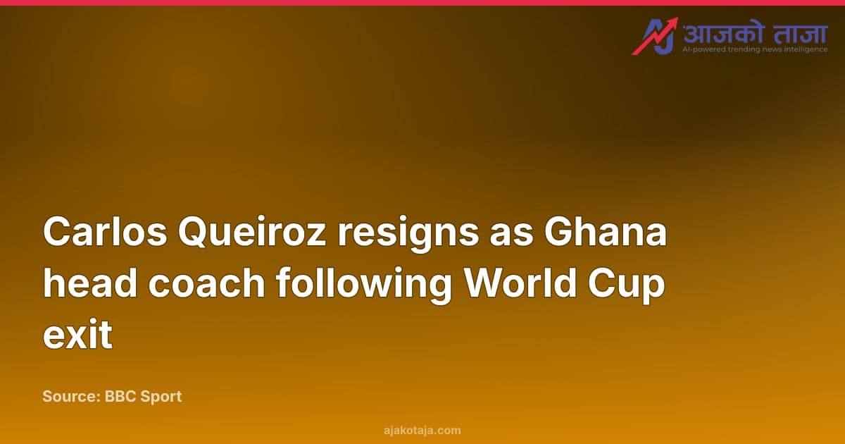 Carlos Queiroz resigns as Ghana head coach following World Cup exit