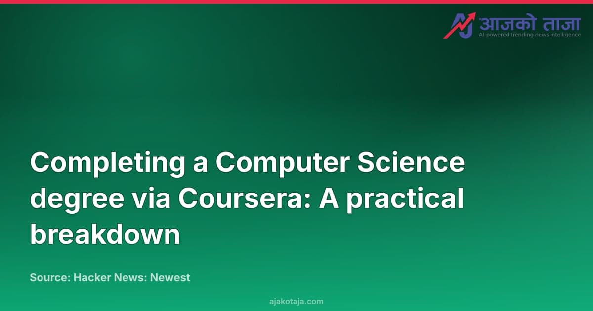 Completing a Computer Science degree via Coursera: A practical breakdown