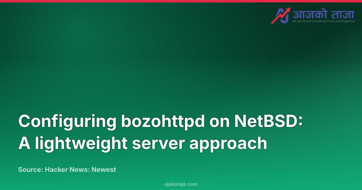 Configuring bozohttpd on NetBSD: A lightweight server approach