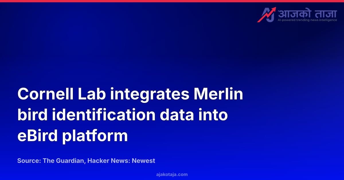 Cornell Lab integrates Merlin bird identification data into eBird platform