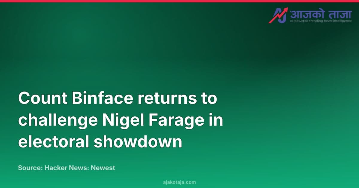 Count Binface returns to challenge Nigel Farage in electoral showdown