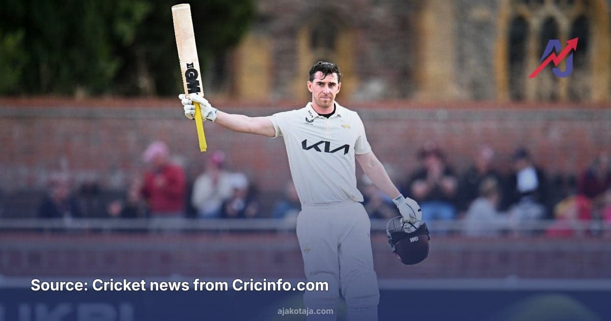 Dan Lawrence hits sixth century as Surrey disrupts Somerset title pursuit