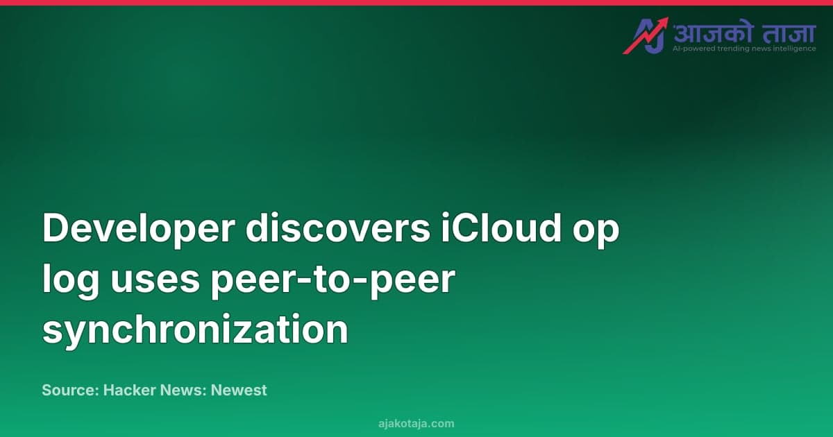 Developer discovers iCloud op log uses peer-to-peer synchronization