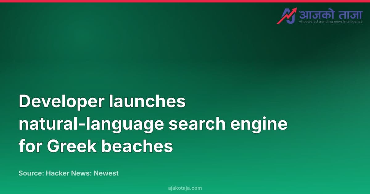 Developer launches natural-language search engine for Greek beaches