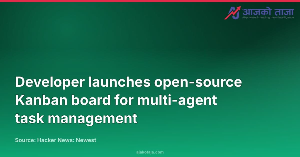 Developer launches open-source Kanban board for multi-agent task management
