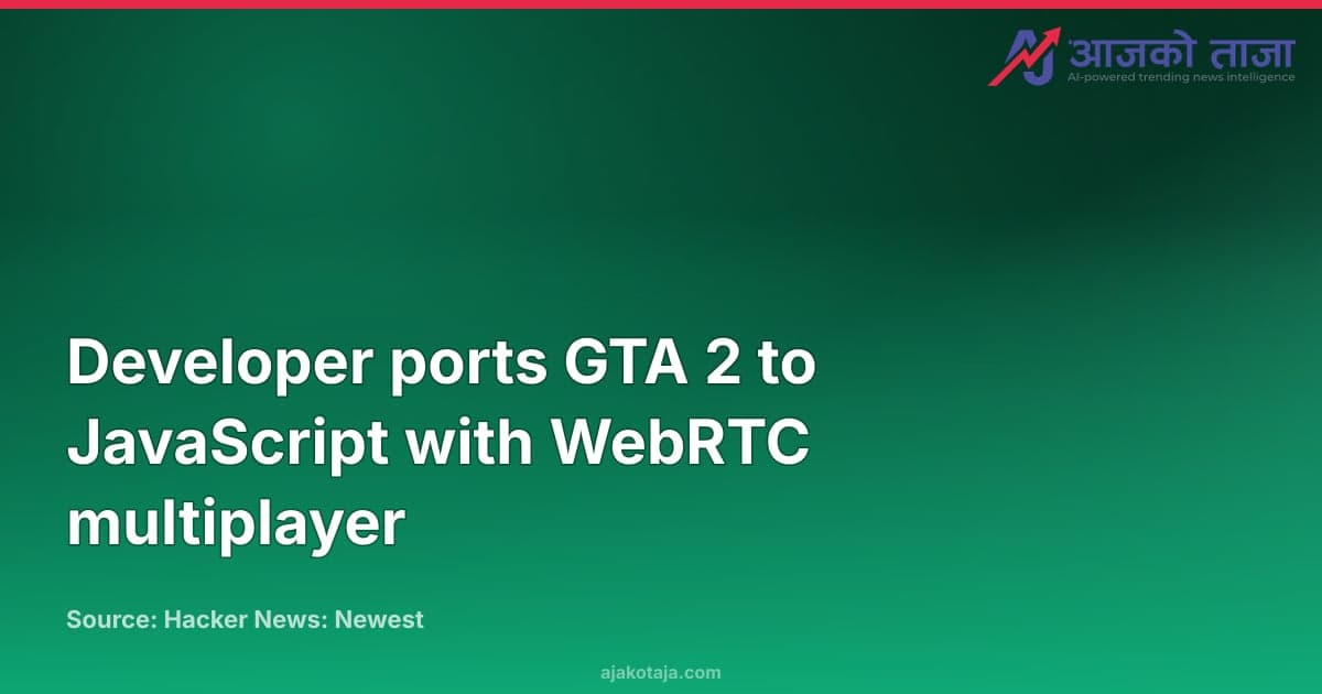 Developer ports GTA 2 to JavaScript with WebRTC multiplayer