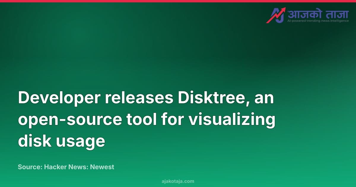 Developer releases Disktree, an open-source tool for visualizing disk usage