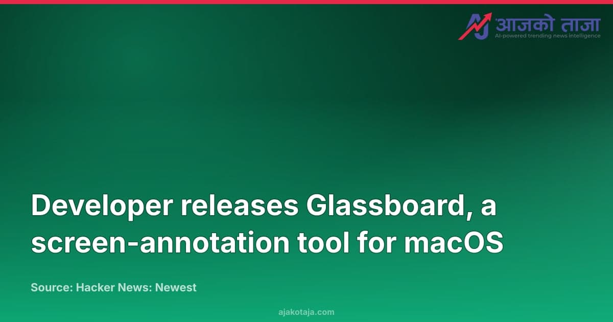 Developer releases Glassboard, a screen-annotation tool for macOS