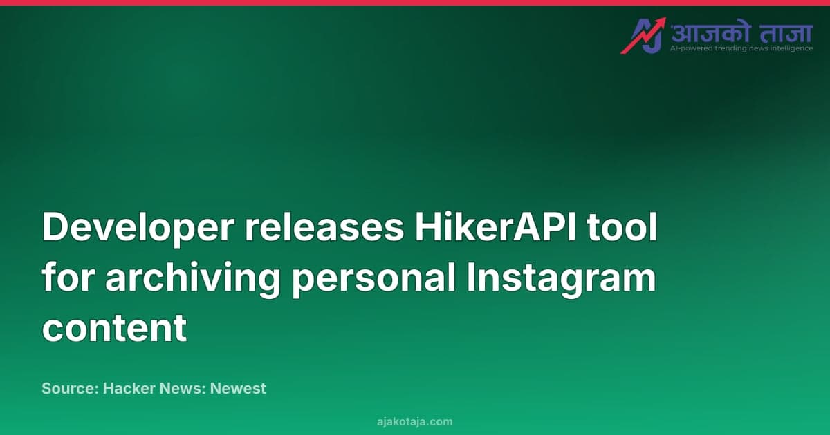 Developer releases HikerAPI tool for archiving personal Instagram content