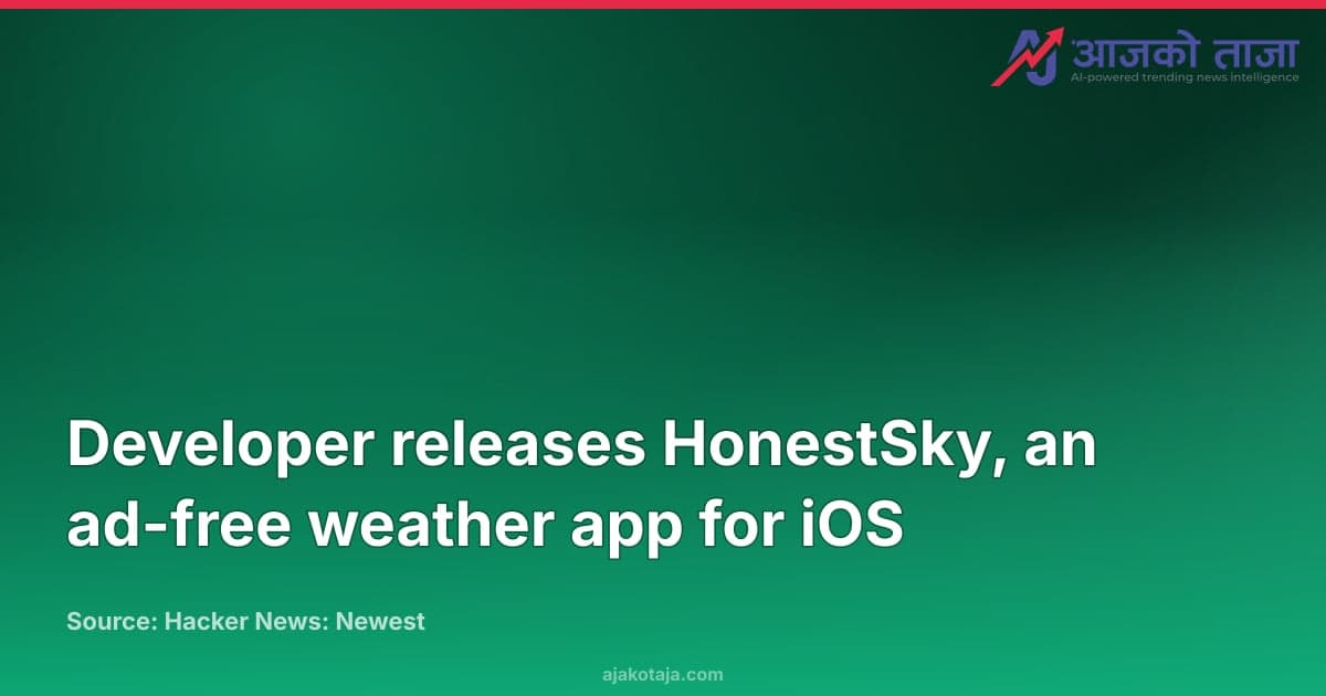 Developer releases HonestSky, an ad-free weather app for iOS