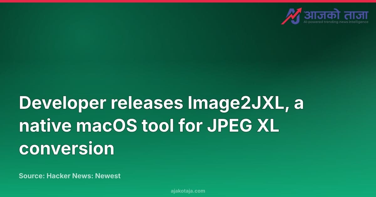 Developer releases Image2JXL, a native macOS tool for JPEG XL conversion