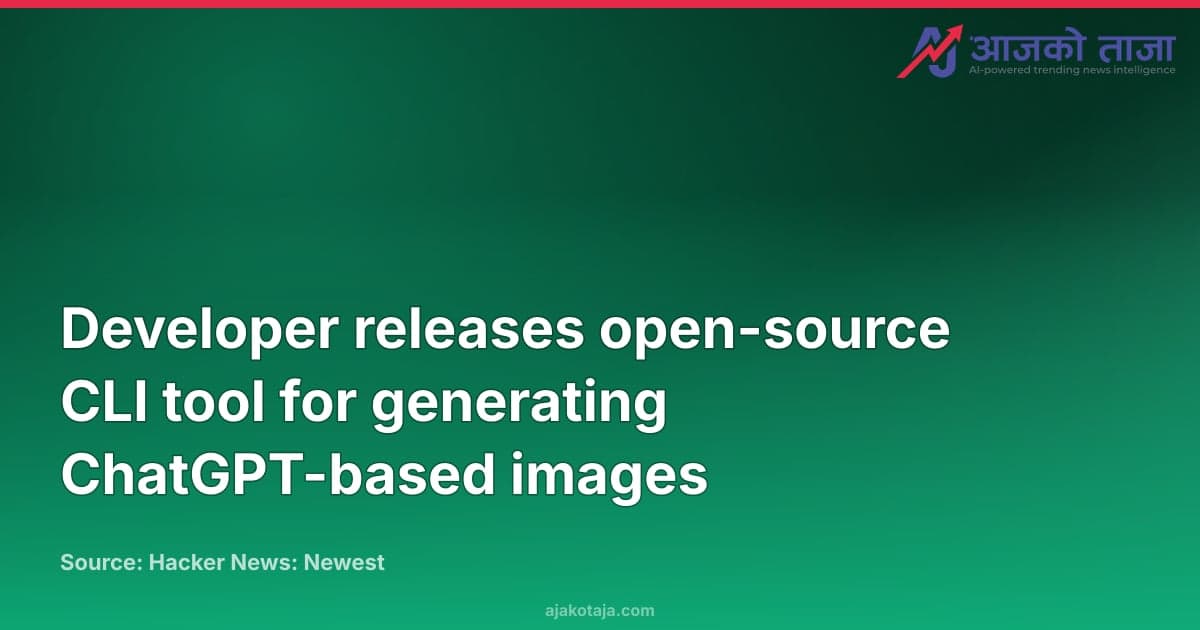 Developer releases open-source CLI tool for generating ChatGPT-based images