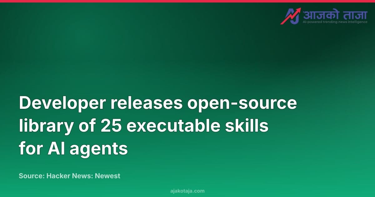 Developer releases open-source library of 25 executable skills for AI agents