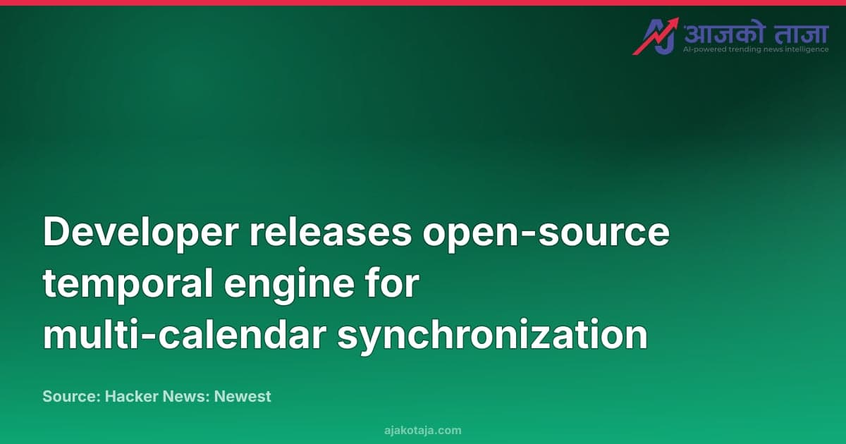 Developer releases open-source temporal engine for multi-calendar synchronization