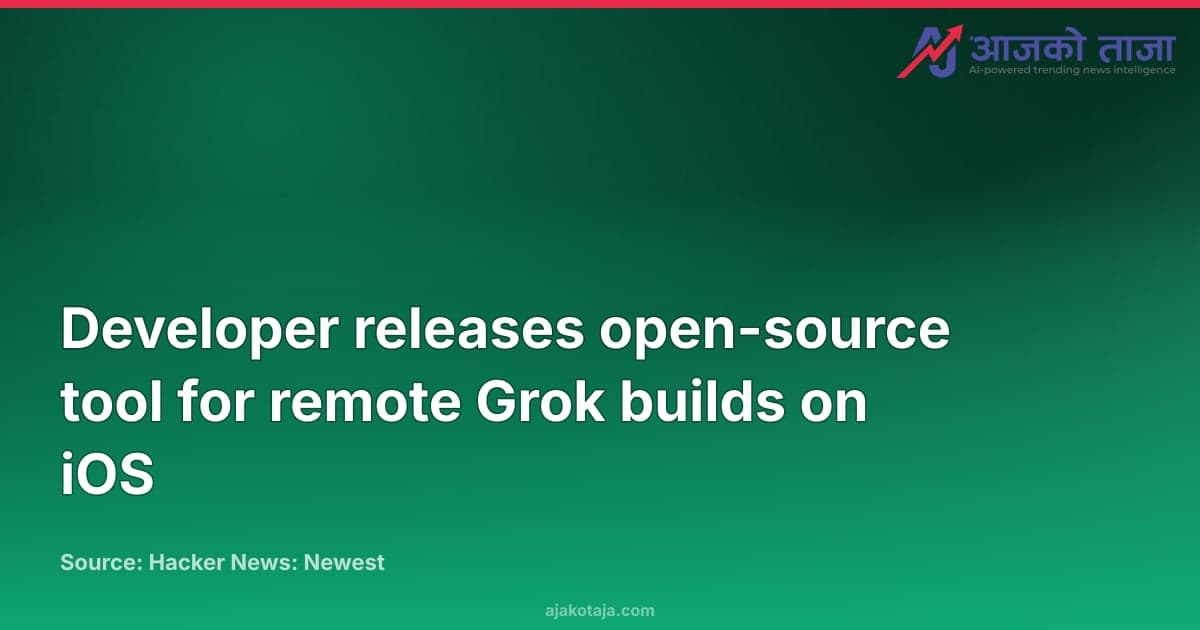 Developer releases open-source tool for remote Grok builds on iOS