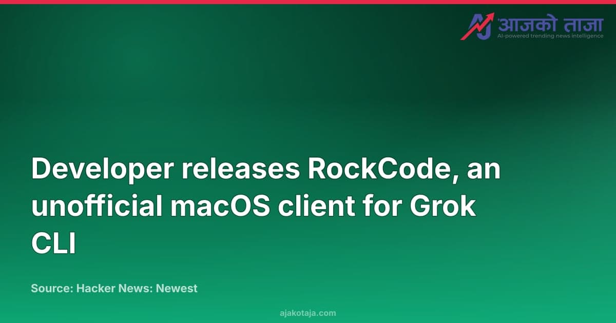 Developer releases RockCode, an unofficial macOS client for Grok CLI