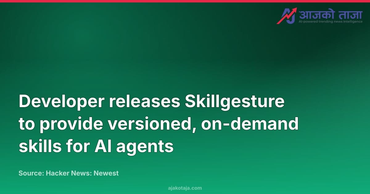 Developer releases Skillgesture to provide versioned, on-demand skills for AI agents