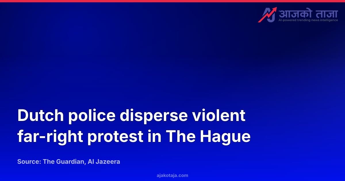 Dutch police disperse violent far-right protest in The Hague