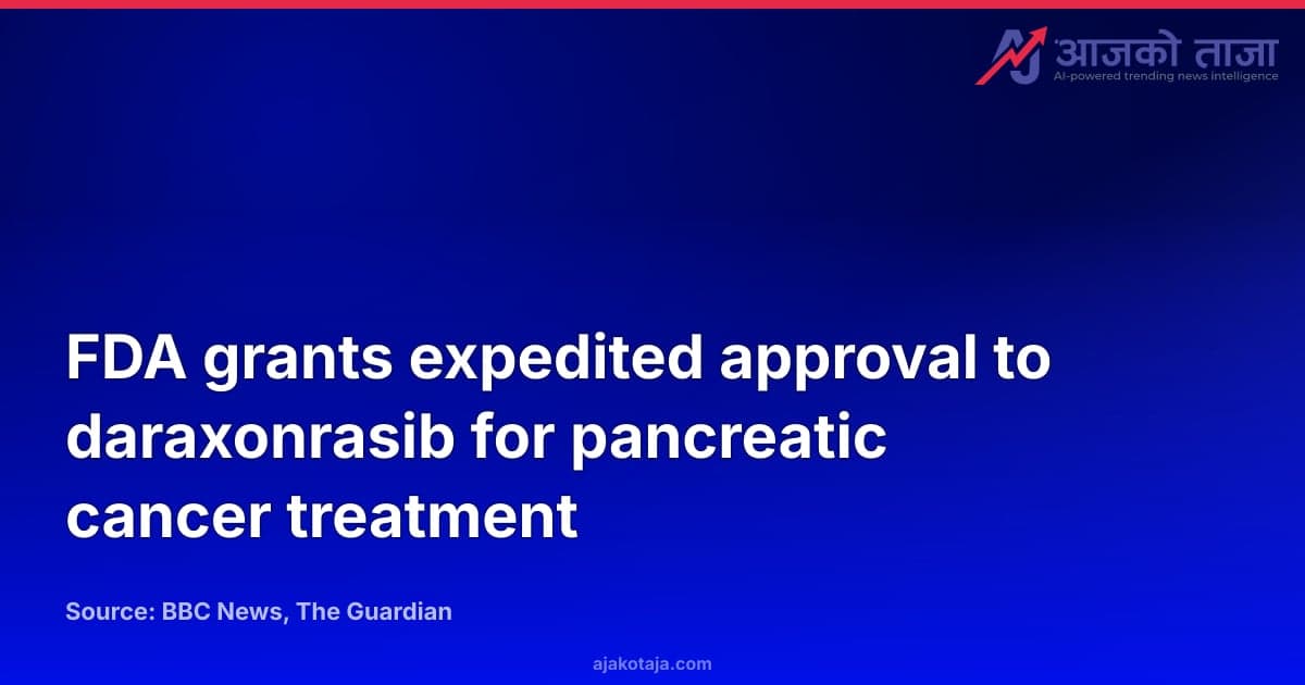 FDA grants expedited approval to daraxonrasib for pancreatic cancer treatment