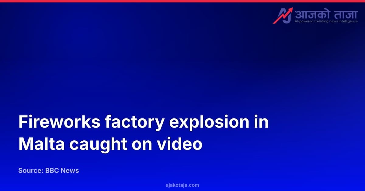 Fireworks factory explosion in Malta caught on video