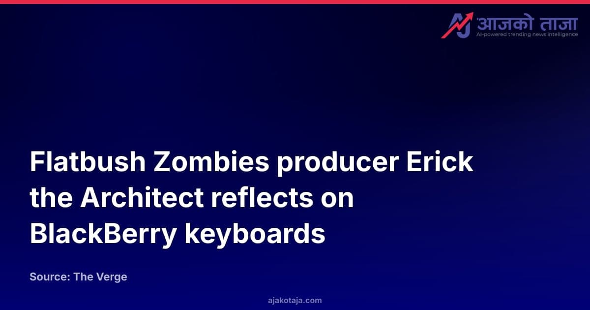 Flatbush Zombies producer Erick the Architect reflects on BlackBerry keyboards