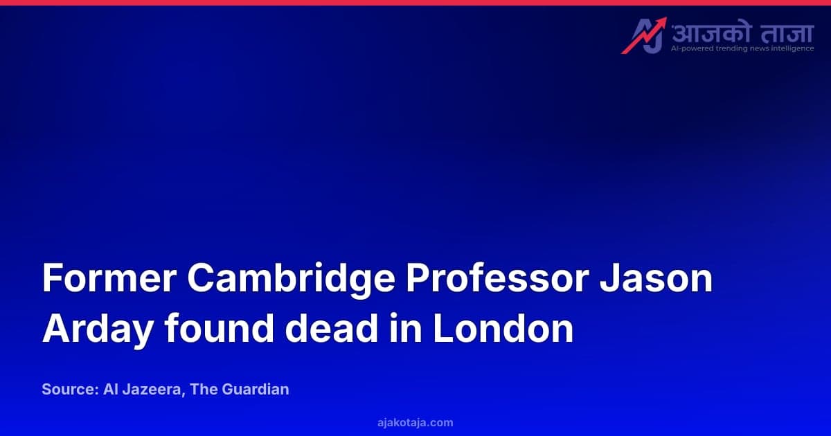 Former Cambridge Professor Jason Arday found dead in London