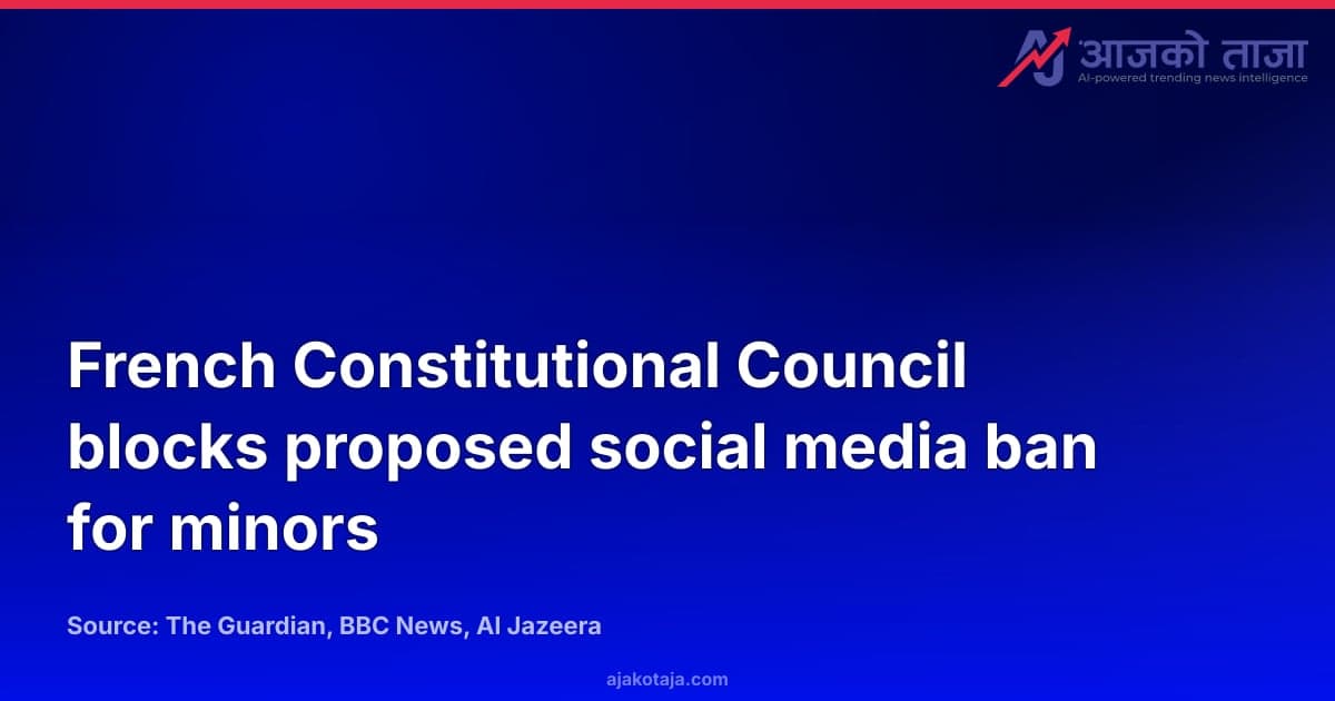 French Constitutional Council blocks proposed social media ban for minors