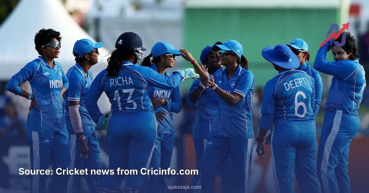 India women's cricket team wins Asian Games gold in 147-run victory over Sri Lanka
