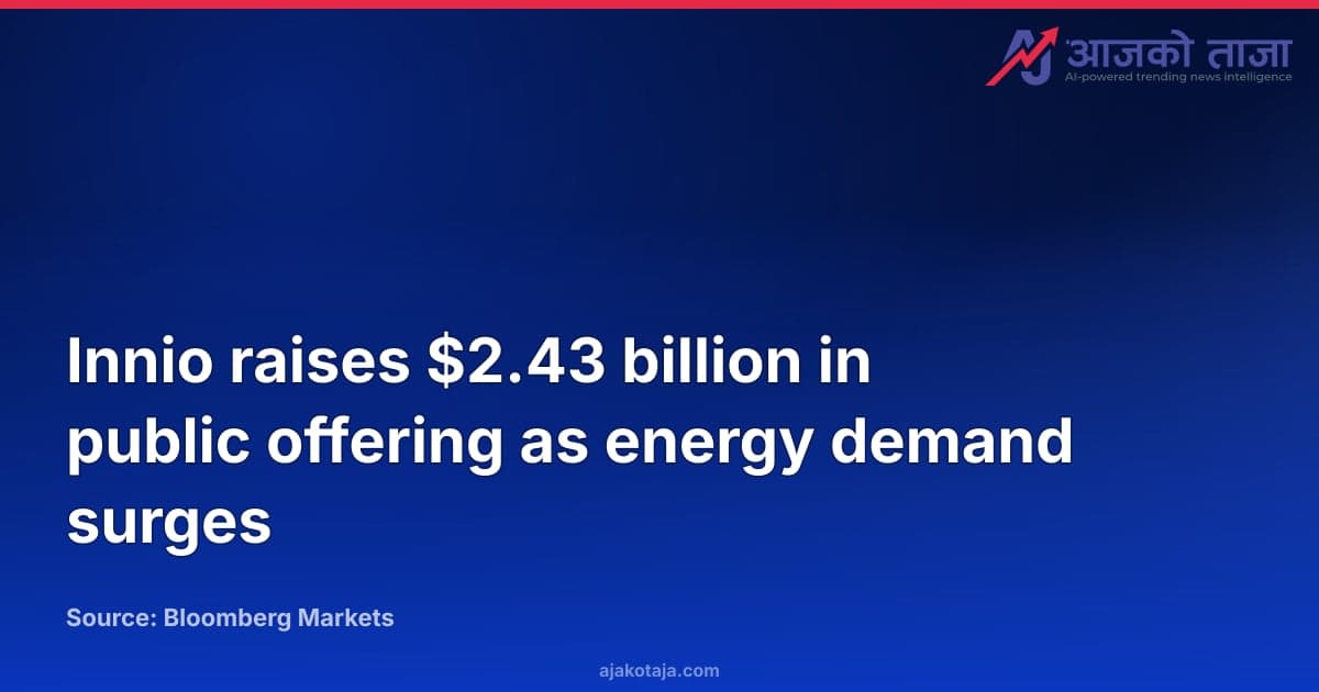 Innio raises $2.43 billion in public offering as energy demand surges