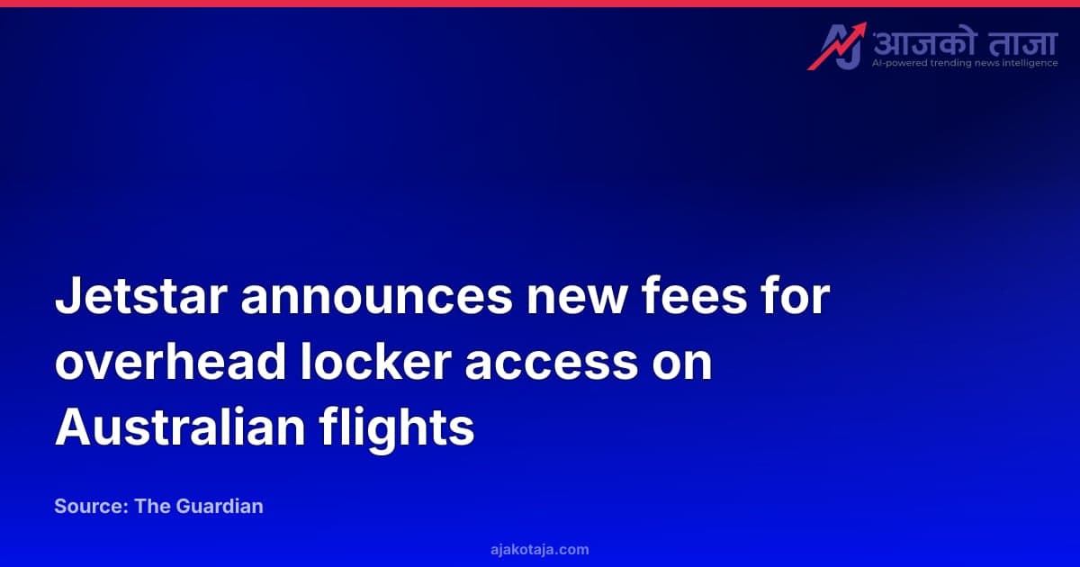 Jetstar announces new fees for overhead locker access on Australian flights