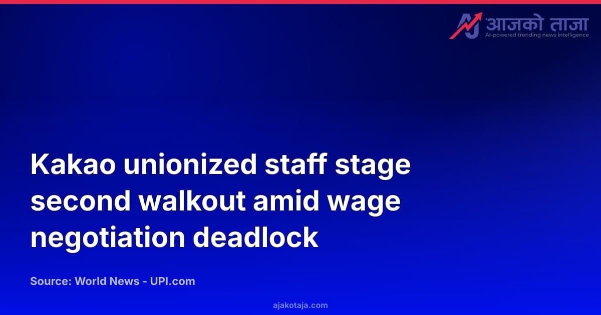 Kakao unionized staff stage second walkout amid wage negotiation deadlock
