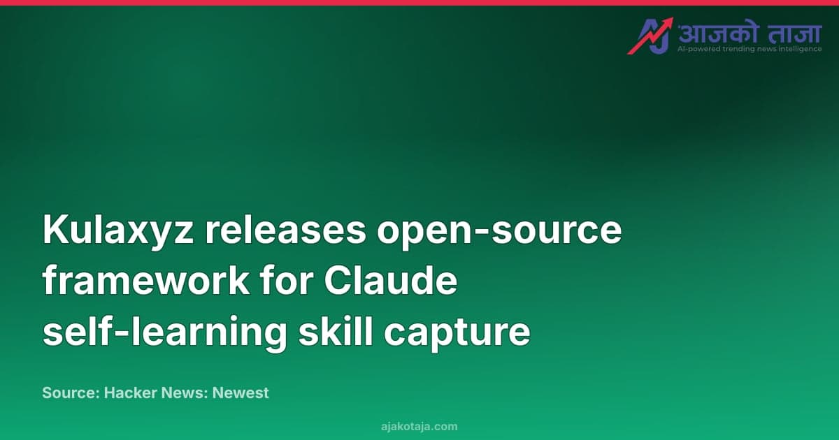 Kulaxyz releases open-source framework for Claude self-learning skill capture