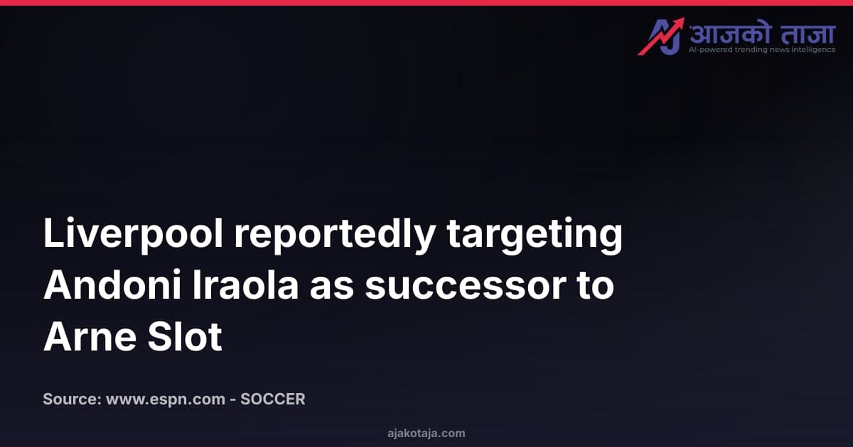 Liverpool reportedly targeting Andoni Iraola as successor to Arne Slot