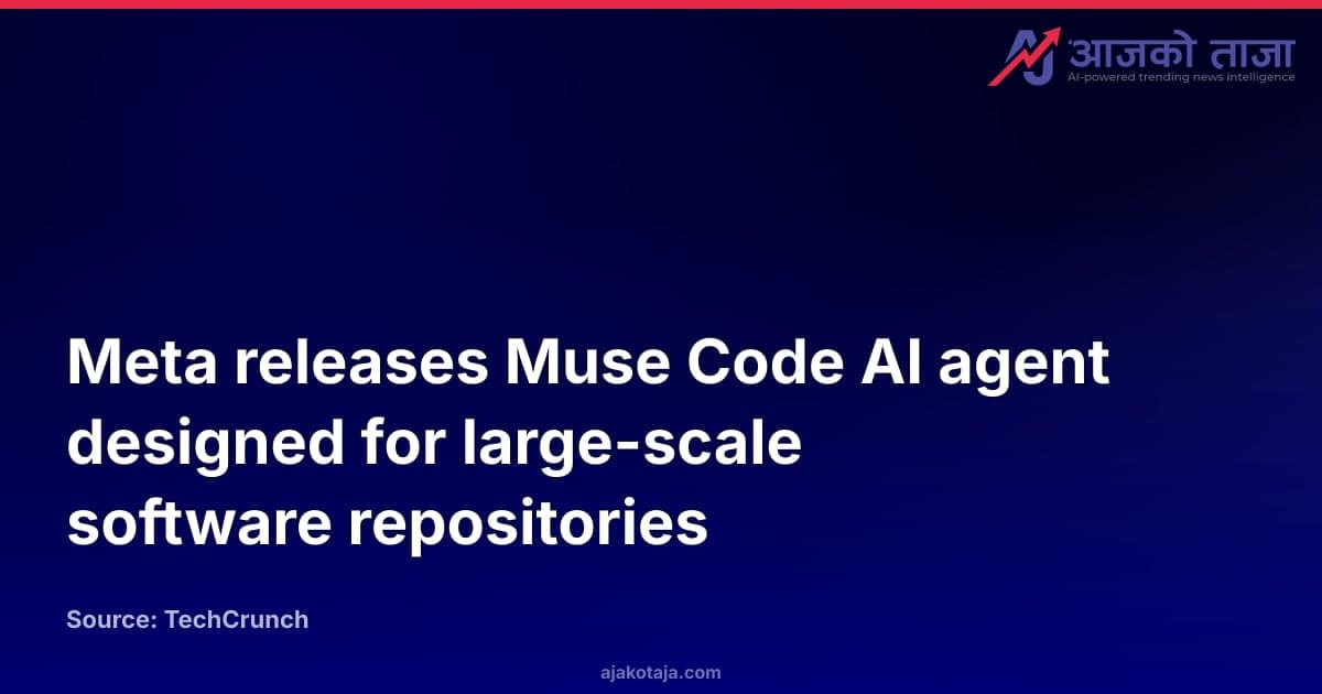 Meta releases Muse Code AI agent designed for large-scale software repositories